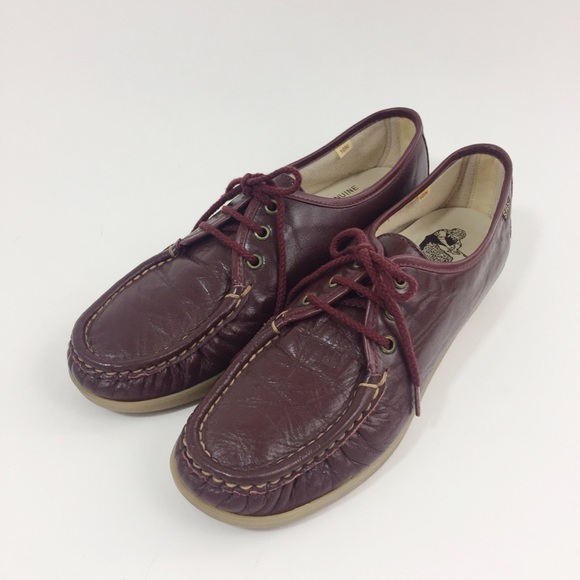leather lace up moccasins